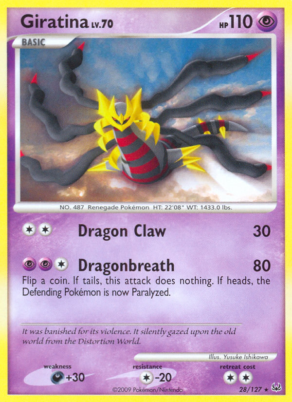 Giratina – Platinum 28/127 Pokémon card