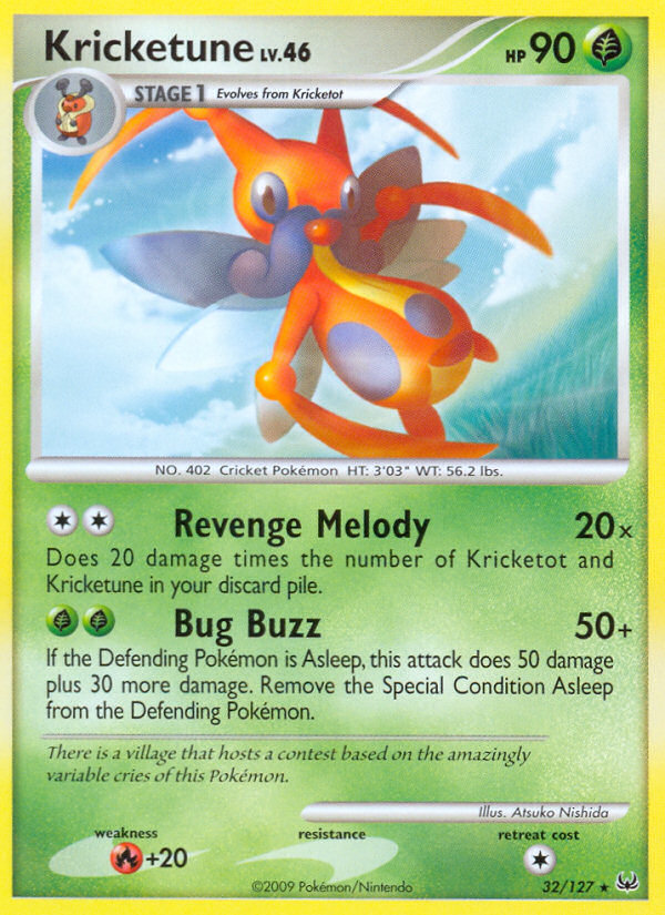 Kricketune – Platinum 32/127 Pokémon card