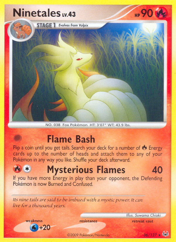 Ninetales – Platinum 36/127 Pokémon card