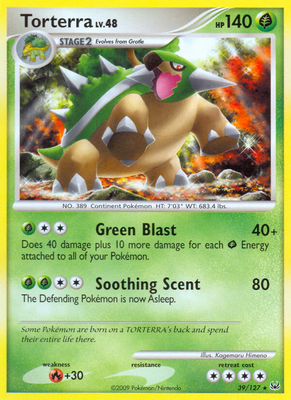 Torterra – Platinum 39/127 Pokémon card
