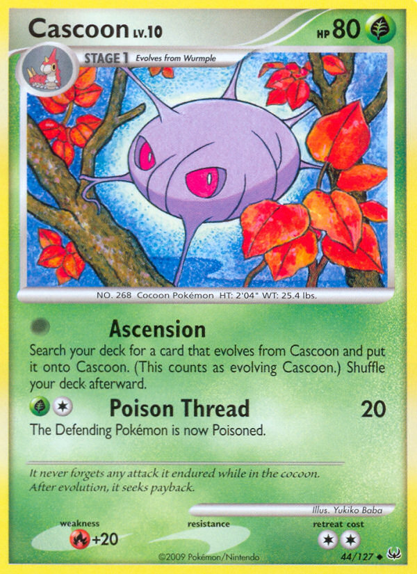 Cascoon – Platinum 44/127 Pokémon card