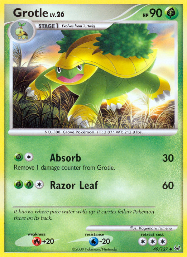 Grotle – Platinum 49/127 Pokémon card