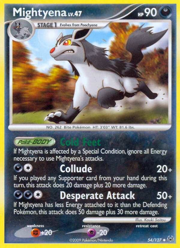 Mightyena – Platinum 54/127 Pokémon card