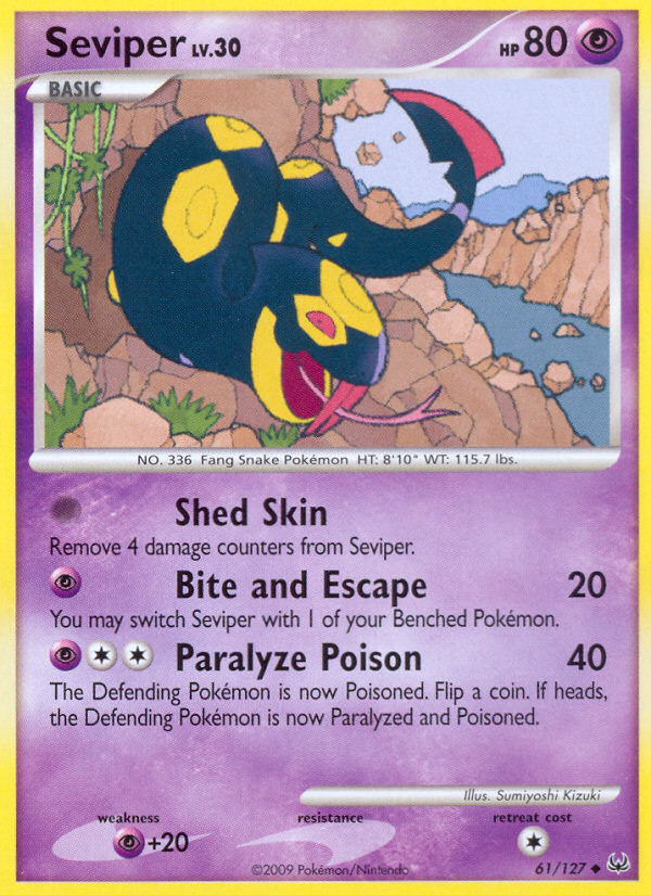 Seviper – Platinum 61/127 Pokémon card