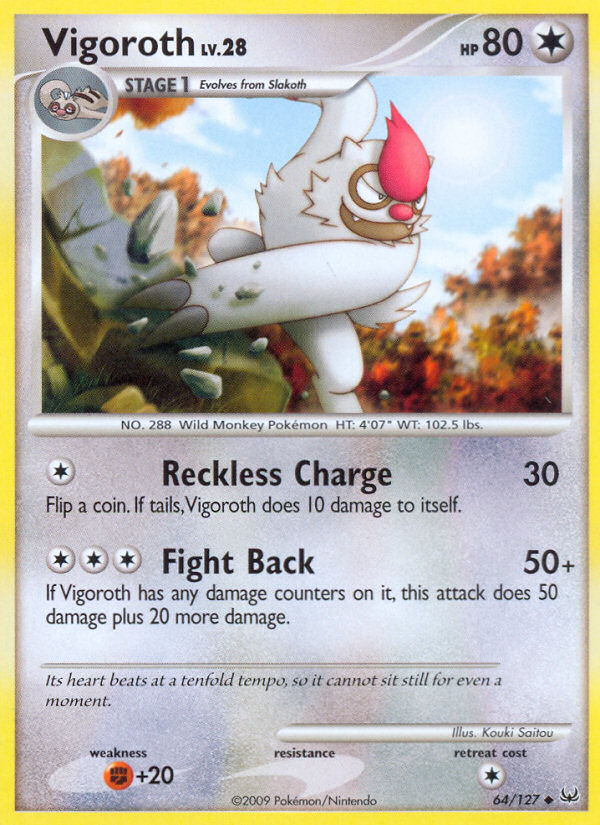 Vigoroth – Platinum 64/127 Pokémon card