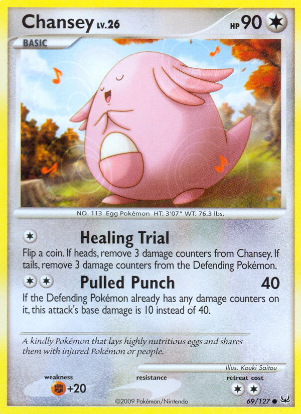 Chansey – Platinum 69/127 Pokémon card