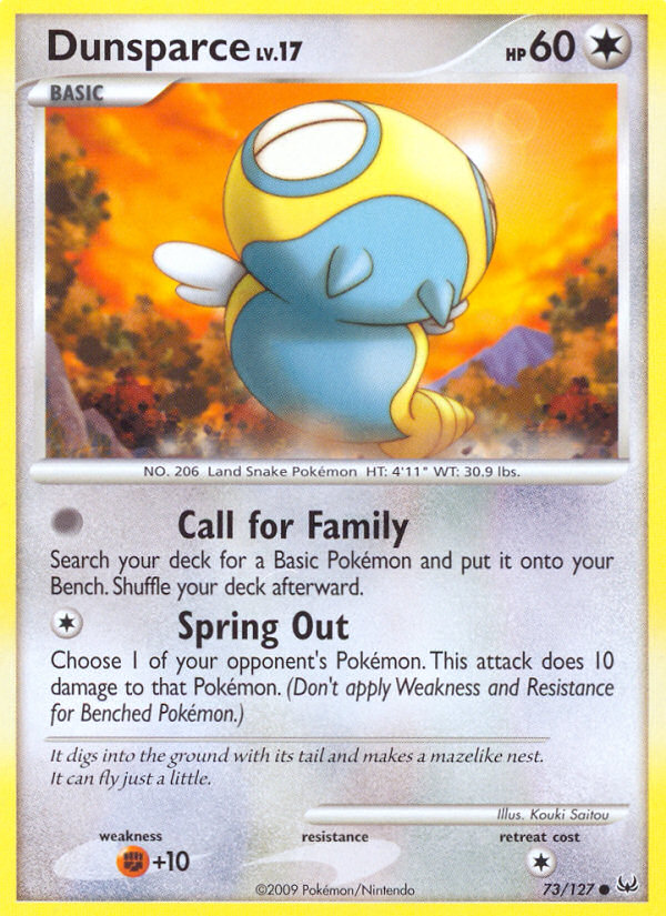 Dunsparce – Platinum 73/127 Pokémon card