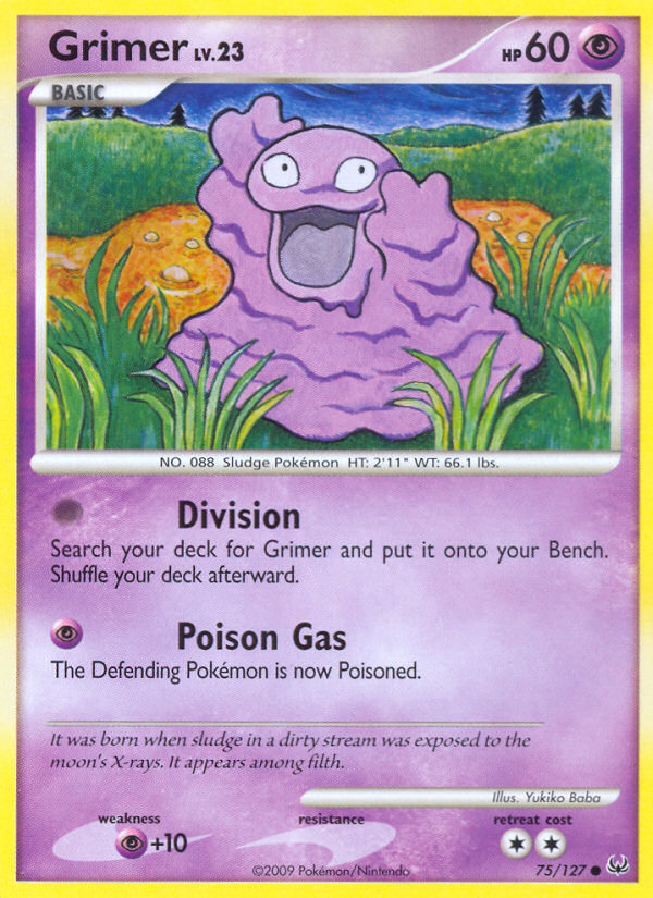 Grimer – Platinum 75/127 Pokémon card