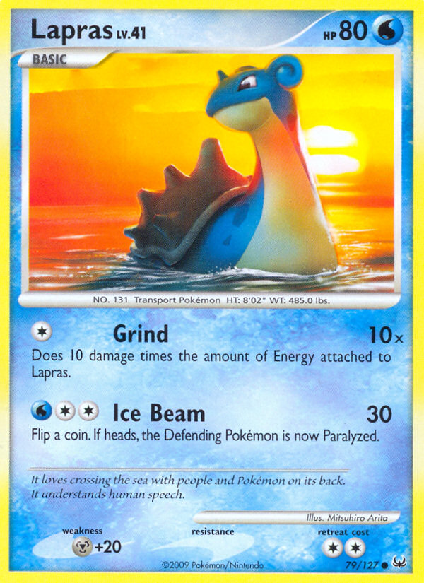Lapras – Platinum 79/127 Pokémon card