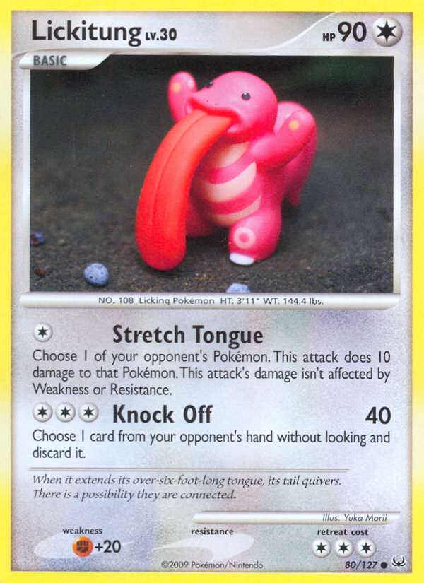 Lickitung – Platinum 80/127 Pokémon card