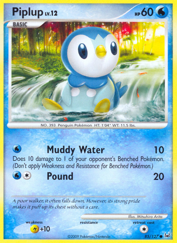 Piplup – Platinum 85/127 Pokémon card