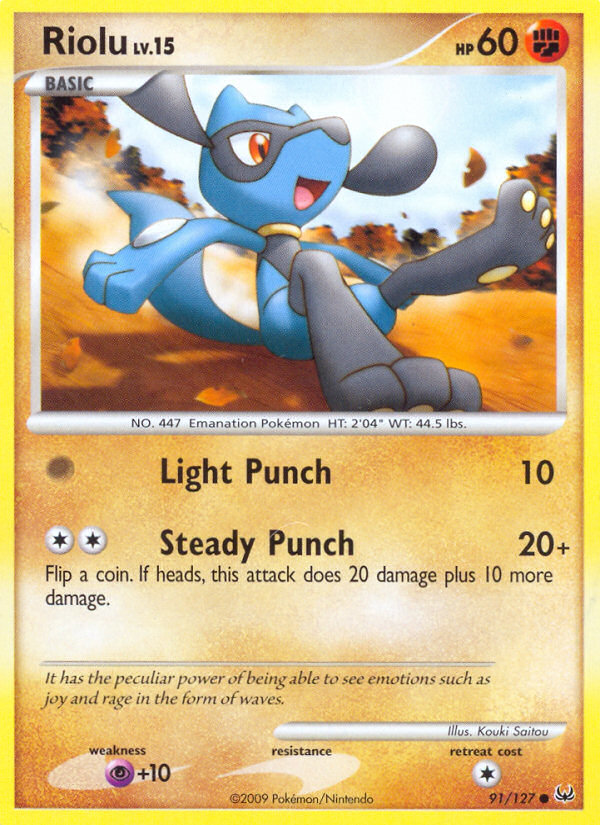 Riolu – Platinum 91/127 Pokémon card