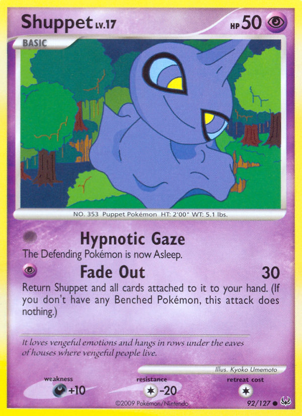 Shuppet – Platinum 92/127 Pokémon card