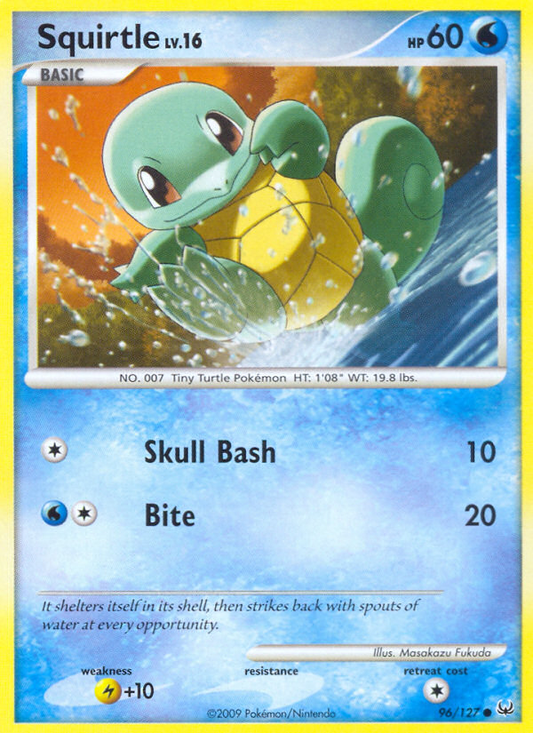 Squirtle – Platinum 96/127 Pokémon card