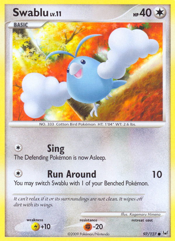 Swablu – Platinum 97/127 Pokémon card