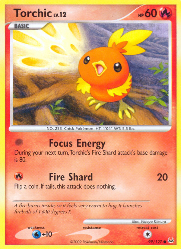 Torchic – Platinum 99/127 Pokémon card