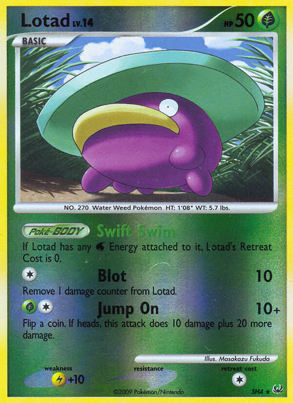 Lotad – Platinum SH4 Pokémon card