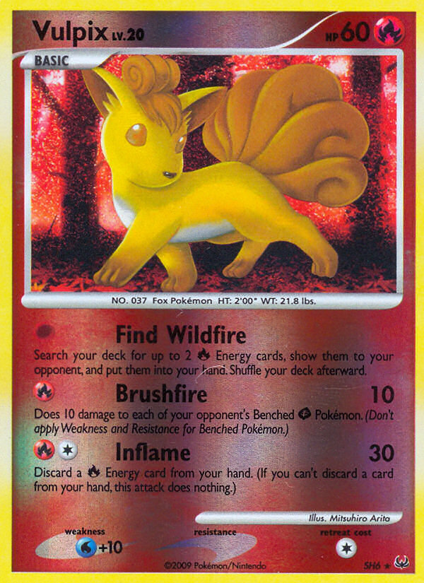 Vulpix – Platinum SH6 Pokémon card