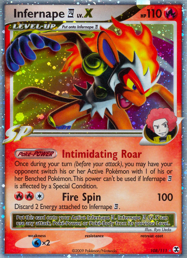 Infernape E4 LV.X – Rising Rivals 108/111 Pokémon card