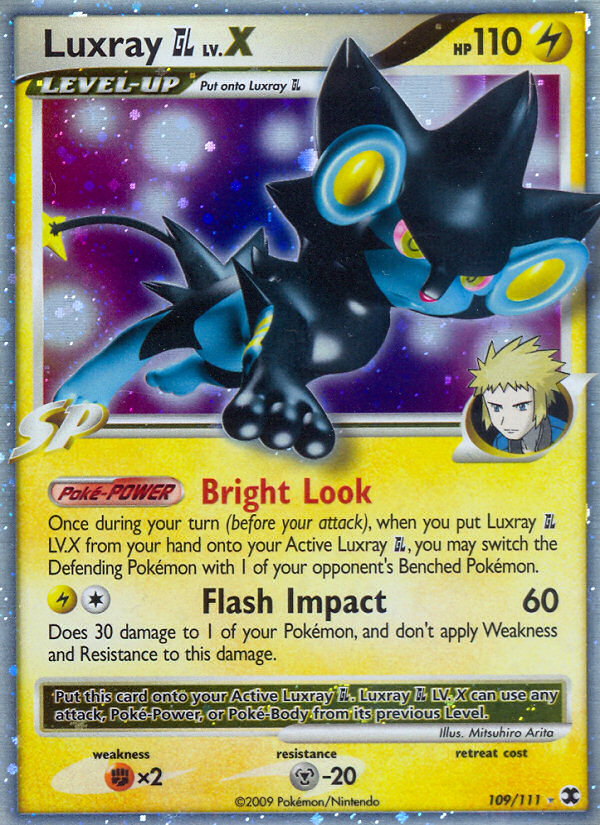 Luxray GL LV.X – Rising Rivals 109/111 Pokémon card