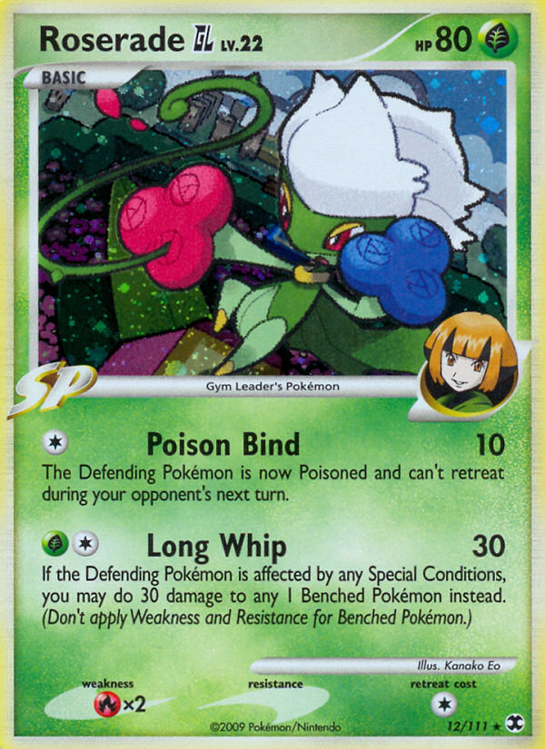 Roserade GL – Rising Rivals 12/111 Pokémon card