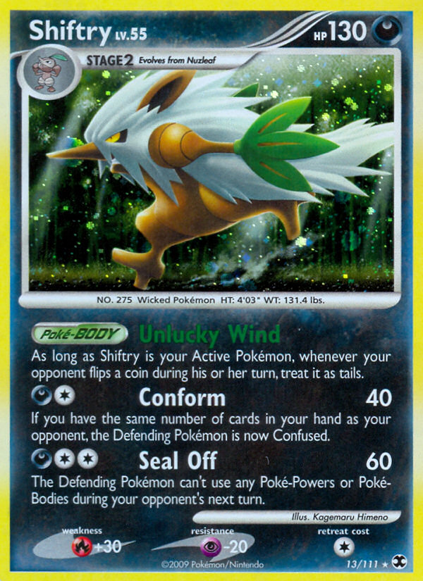 Shiftry – Rising Rivals 13/111 Pokémon card