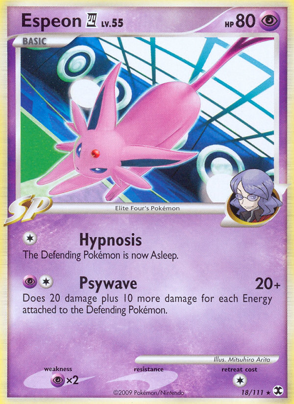 Espeon E4 – Rising Rivals 18/111 Pokémon card