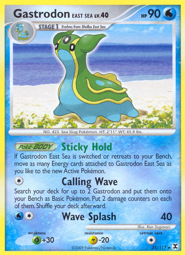 Gastrodon East Sea – Rising Rivals 21/111 Pokémon card