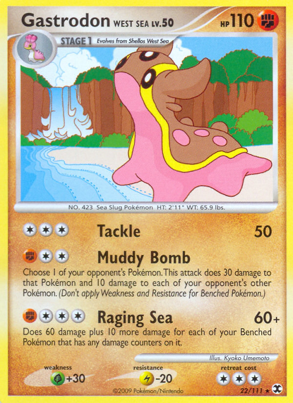 Gastrodon West Sea – Rising Rivals 22/111 Pokémon card
