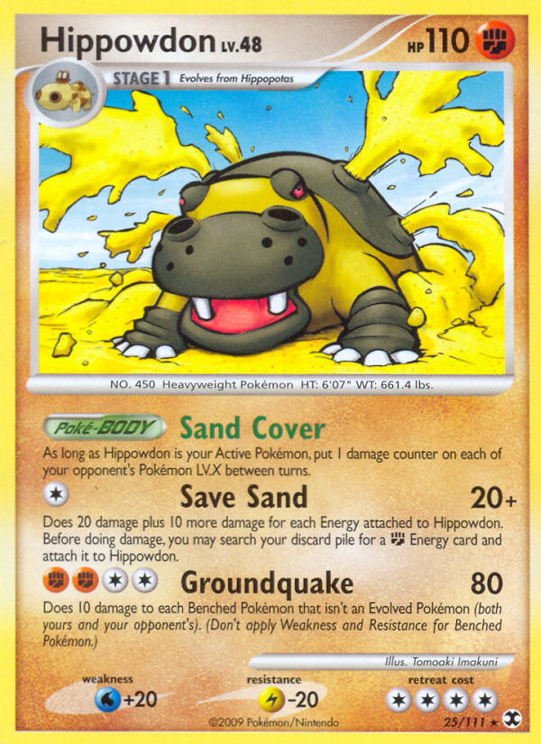 Hippowdon – Rising Rivals 25/111 Pokémon card