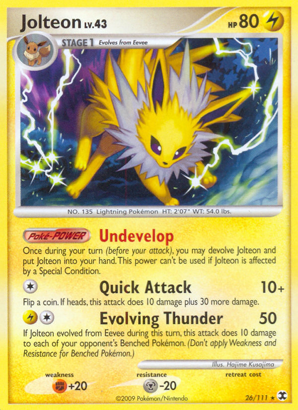 Jolteon – Rising Rivals 26/111 Pokémon card