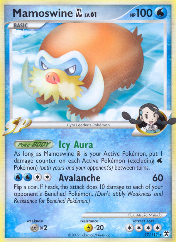 Mamoswine GL – Rising Rivals 27/111 Pokémon card