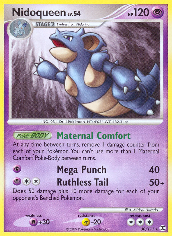 Nidoqueen – Rising Rivals 30/111 Pokémon card