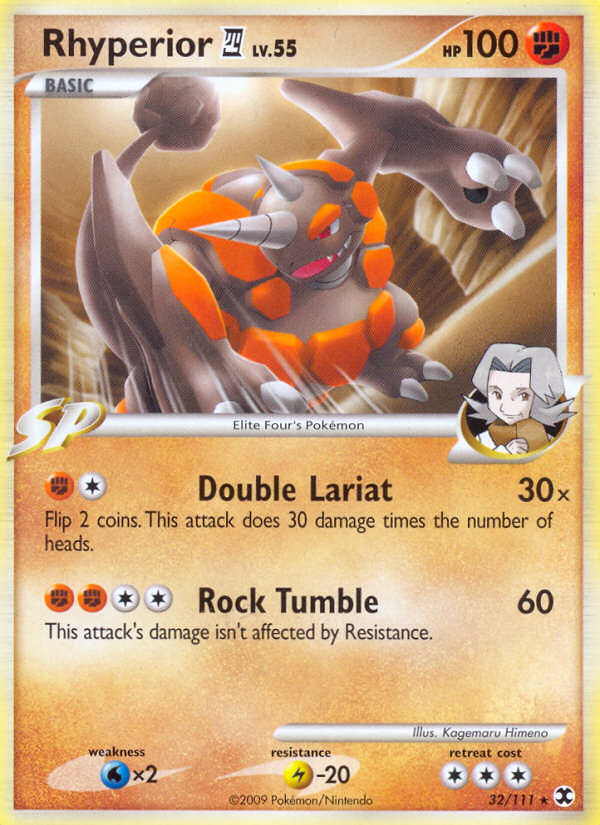 Rhyperior E4 – Rising Rivals 32/111 Pokémon card