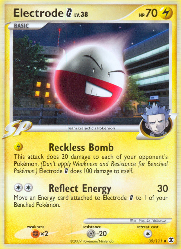 Electrode G – Rising Rivals 39/111 Pokémon card