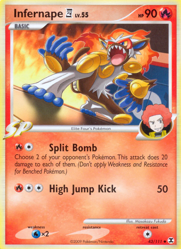 Infernape E4 – Rising Rivals 43/111 Pokémon card