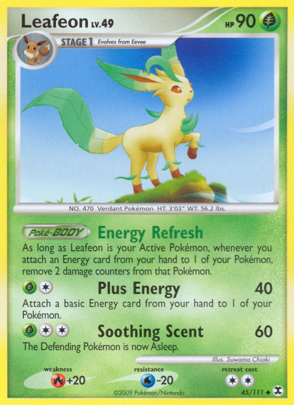 Leafeon – Rising Rivals 45/111 Pokémon card