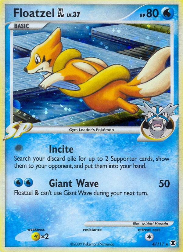 Floatzel GL – Rising Rivals 4/111 Pokémon card