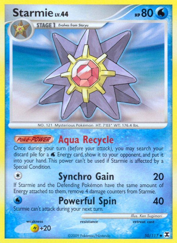 Starmie – Rising Rivals 50/111 Pokémon card