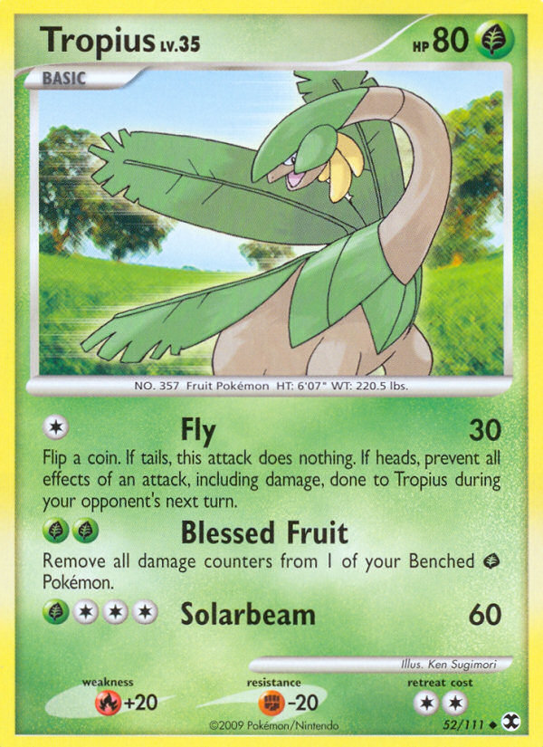 Tropius – Rising Rivals 52/111 Pokémon card