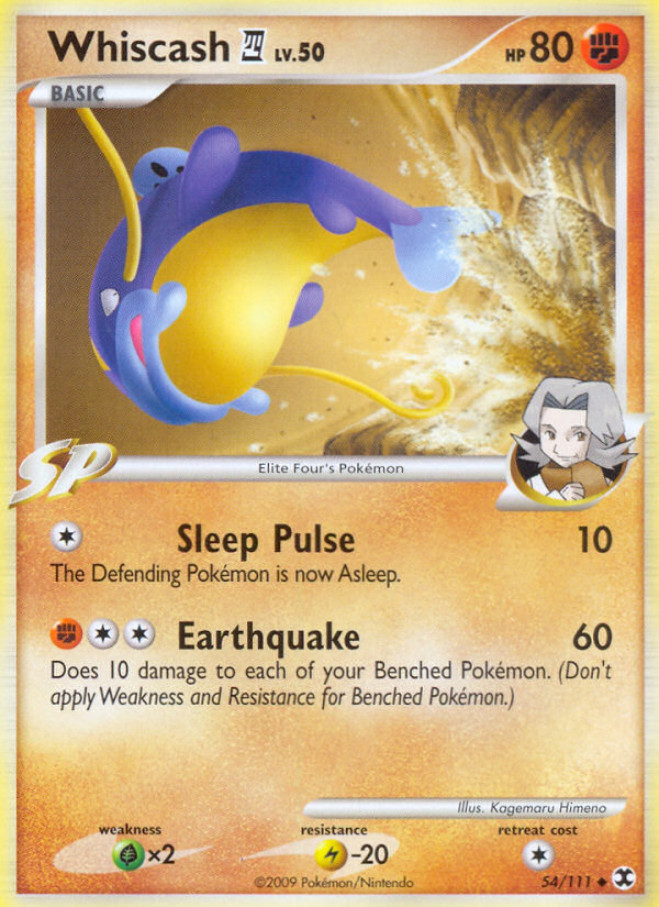 Whiscash E4 – Rising Rivals 54/111 Pokémon card