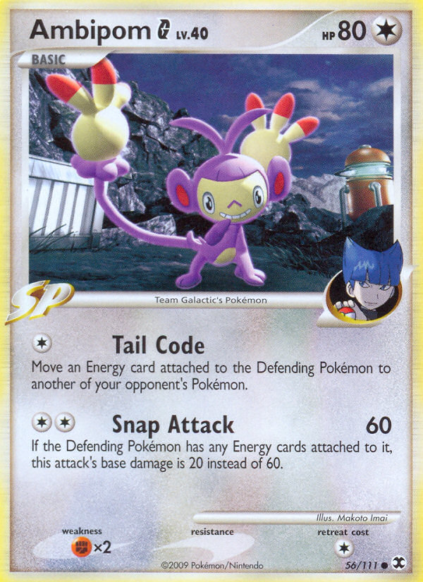Ambipom G – Rising Rivals 56/111 Pokémon card