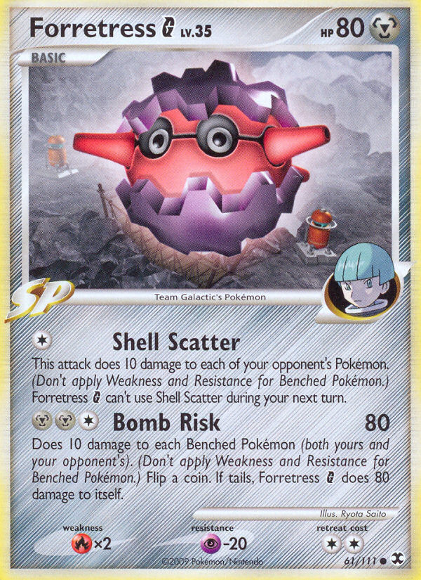 Forretress G – Rising Rivals 61/111 Pokémon card