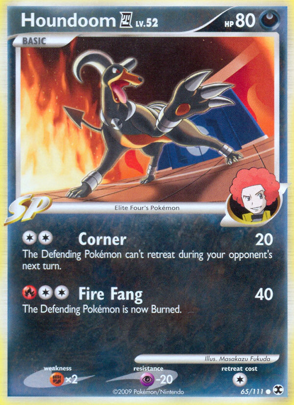 Houndoom E4 – Rising Rivals 65/111 Pokémon card