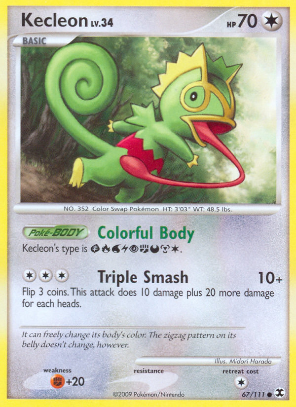 Kecleon – Rising Rivals 67/111 Pokémon card