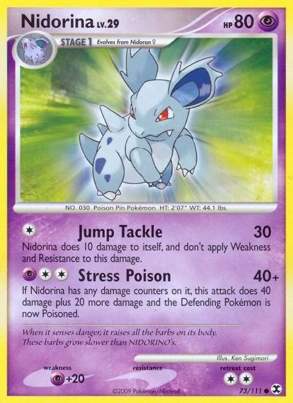 Nidorina – Rising Rivals 73/111 Pokémon card