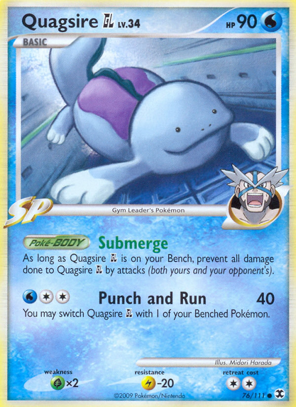 Quagsire GL – Rising Rivals 76/111 Pokémon card