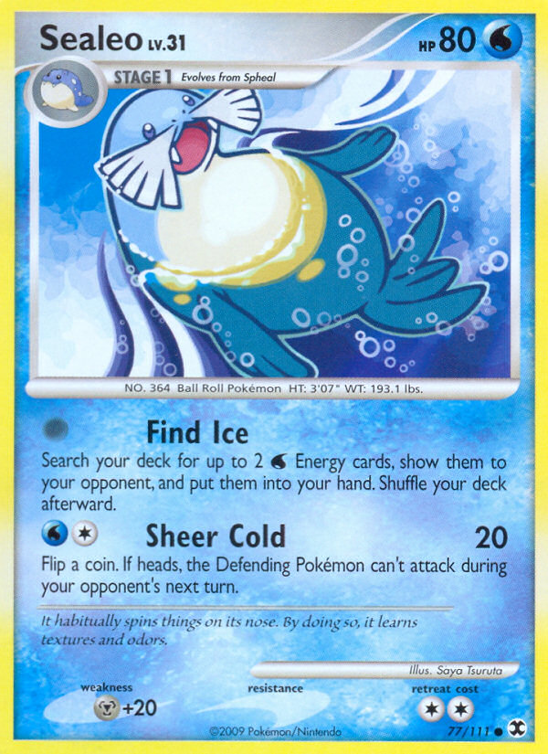 Sealeo – Rising Rivals 77/111 Pokémon card