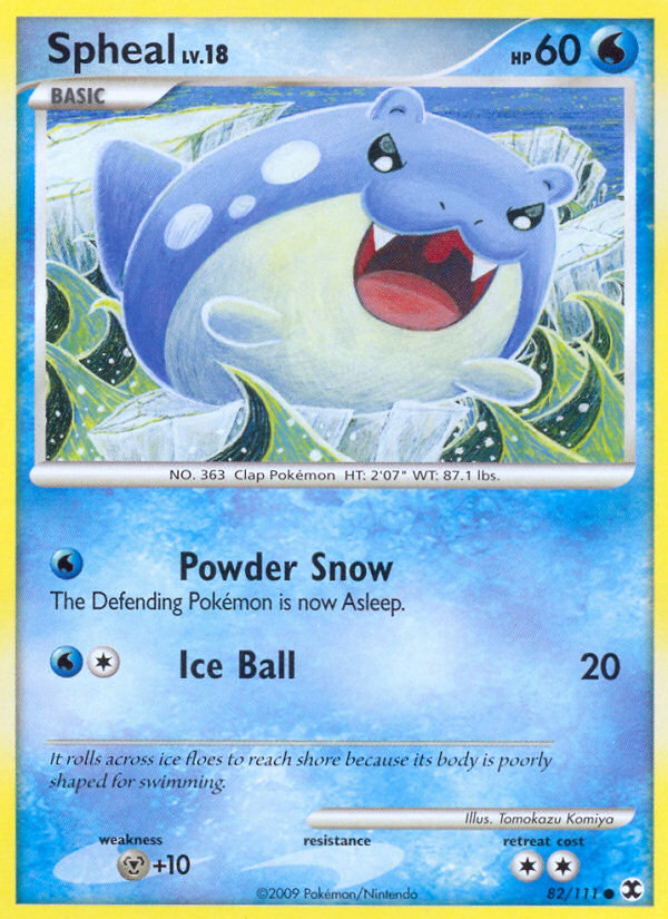 Spheal – Rising Rivals 82/111 Pokémon card