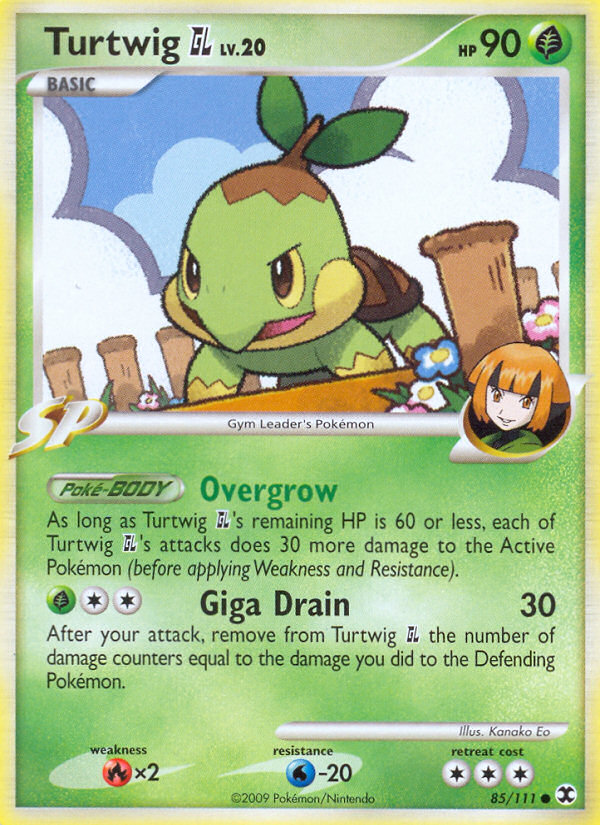 Turtwig GL – Rising Rivals 85/111 Pokémon card